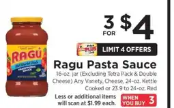 ShopRite Ragú Pasta Sauce offer