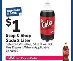 Stop&Shop Stop & Shop Soda 2 Liter offer