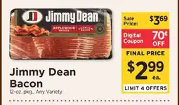 ShopRite Jimmy Dean Bacon offer