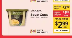 ShopRite Panera Soup Cups offer