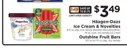 ShopRite Häagen-Dazs Ice Cream & Novelties, Outshine Fruit Bars offer