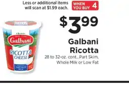 ShopRite Galbani Ricotta offer