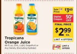 ShopRite Tropicana Orange Juice offer