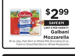 ShopRite Galbani Mozzarella offer