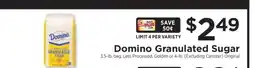 ShopRite Domino Granulated Sugar offer