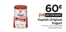 ShopRite Yoplait Original Yogurt offer