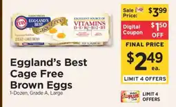 ShopRite Eggland's Best Cage Free Brown Eggs offer