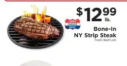 ShopRite Bone-in NY Strip Steak offer