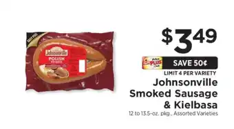 ShopRite Johnsonville Smoked Sausage & Kielbasa offer