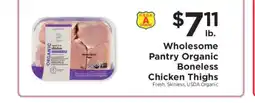 ShopRite Wholesome Pantry Organic Boneless Chicken Thighs offer