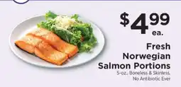 ShopRite Fresh Norwegian Salmon Portions offer