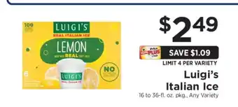 ShopRite Luigi's Italian Ice offer