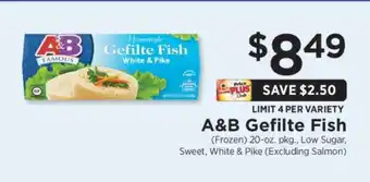 ShopRite A & B Gefilte Fish offer
