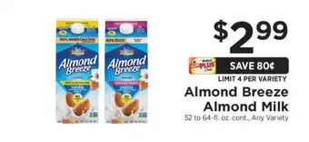 ShopRite Almond Breeze Almond Milk offer