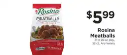 ShopRite Rosina Meatballs offer