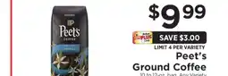 ShopRite Peet’s Ground Coffee offer