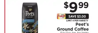 ShopRite Peet’s Ground Coffee offer