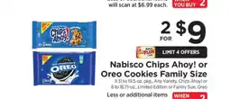 ShopRite Nabisco Chips Ahoy! or Oreo Cookies Family Size offer