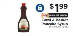 ShopRite Bowl & Basket Pancake Syrup offer