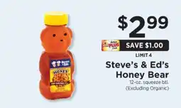 ShopRite Steve's & Ed's Honey Bear offer