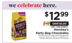 ShopRite Hershey's Party Bag Chocolates offer