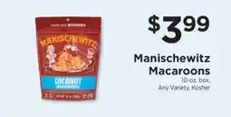 ShopRite Manischewitz Macaroons offer
