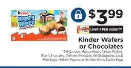 ShopRite Kinder Wafers or Chocolates offer
