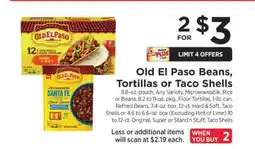 ShopRite Old El Paso Beans, Tortillas or Taco Shells offer