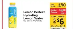 ShopRite Lemon Perfect Hydrating Lemon Water offer