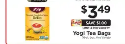 ShopRite Yogi Tea Bags offer
