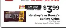 ShopRite Hershey's or Reese's Baking Chips offer