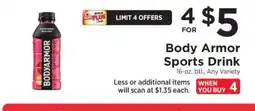ShopRite Body Armor Sports Drink offer