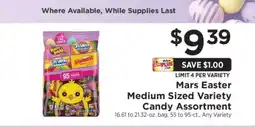 ShopRite Mars Easter Medium Sized Variety Candy Assortment offer