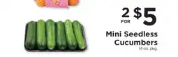 ShopRite Mini Seedless Cucumbers offer