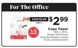ShopRite Copy Paper offer
