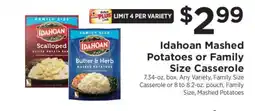 ShopRite Idahoan Mashed Potatoes or Family Size Casserole offer