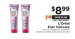 ShopRite L'Oreal Ever Haircare offer