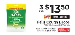 ShopRite Halls Cough Drops offer
