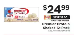 ShopRite Premier Protein Shakes 12-Pack offer