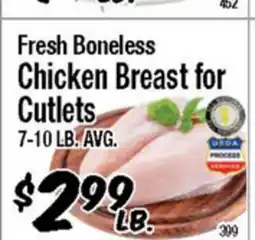 Western Beef Fresh Boneless Chicken Breast for Cutlets offer