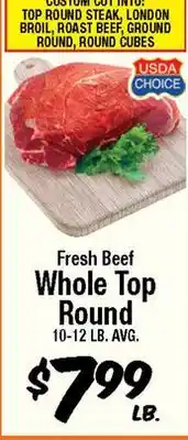 Western Beef Fresh Beef Whole Top Round offer