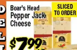 Western Beef Boar's Head Pepper Jack Cheese offer