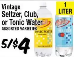 Western Beef Vintage Seltzer, Club, or Tonic Water offer
