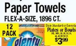 Western Beef Paper Towels Plates or Bowls offer