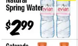 Western Beef Evian Natural Spring Water offer