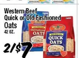 Western Beef Western Beef Quick or Old Fashioned Oats offer