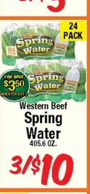 Western Beef Western Beef Spring Water offer
