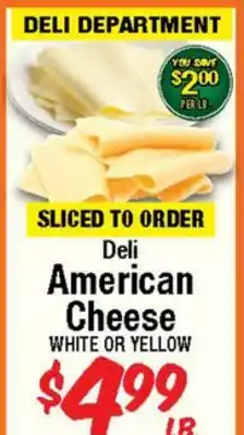 Western Beef Deli American Cheese offer