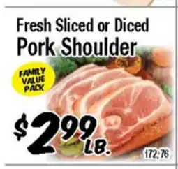 Western Beef Fresh Sliced or Diced Pork Shoulder offer