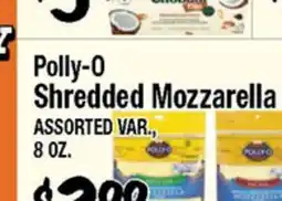 Western Beef Polly-O Shredded Mozzarella offer